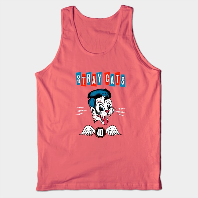 Stray Cats 2019 40th Anniversary Concert Tour Tank Top by Leblancd Nashb